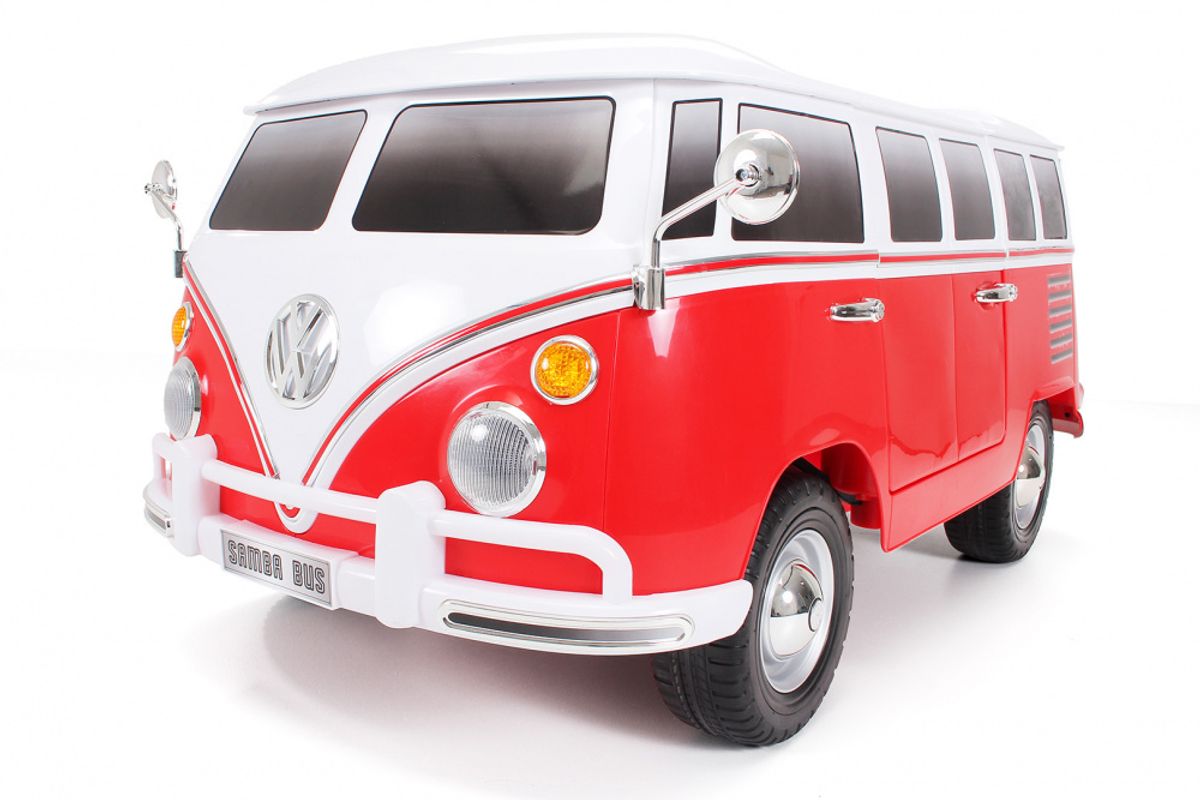 Elektrisk buss - VW Bulli T1 Samba Camper - Rød og hvit