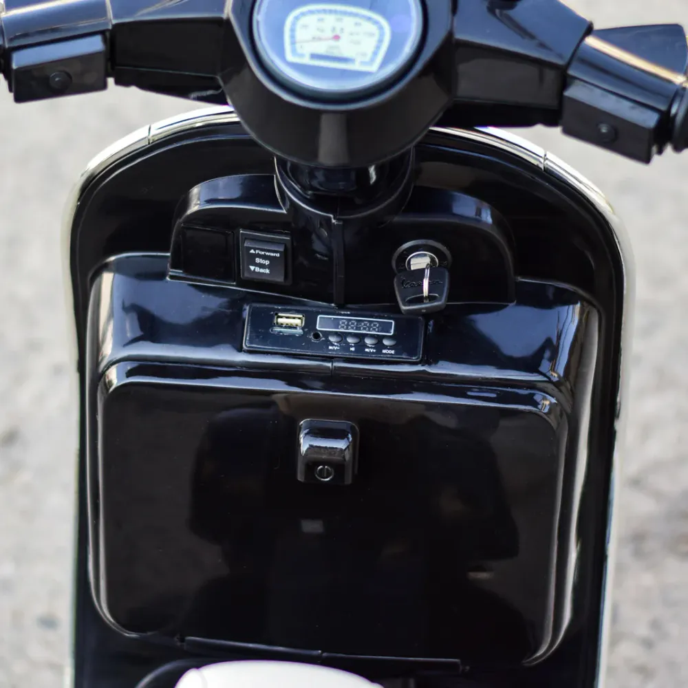 Vespa scooter for barn 3-9 år - 70W 12V