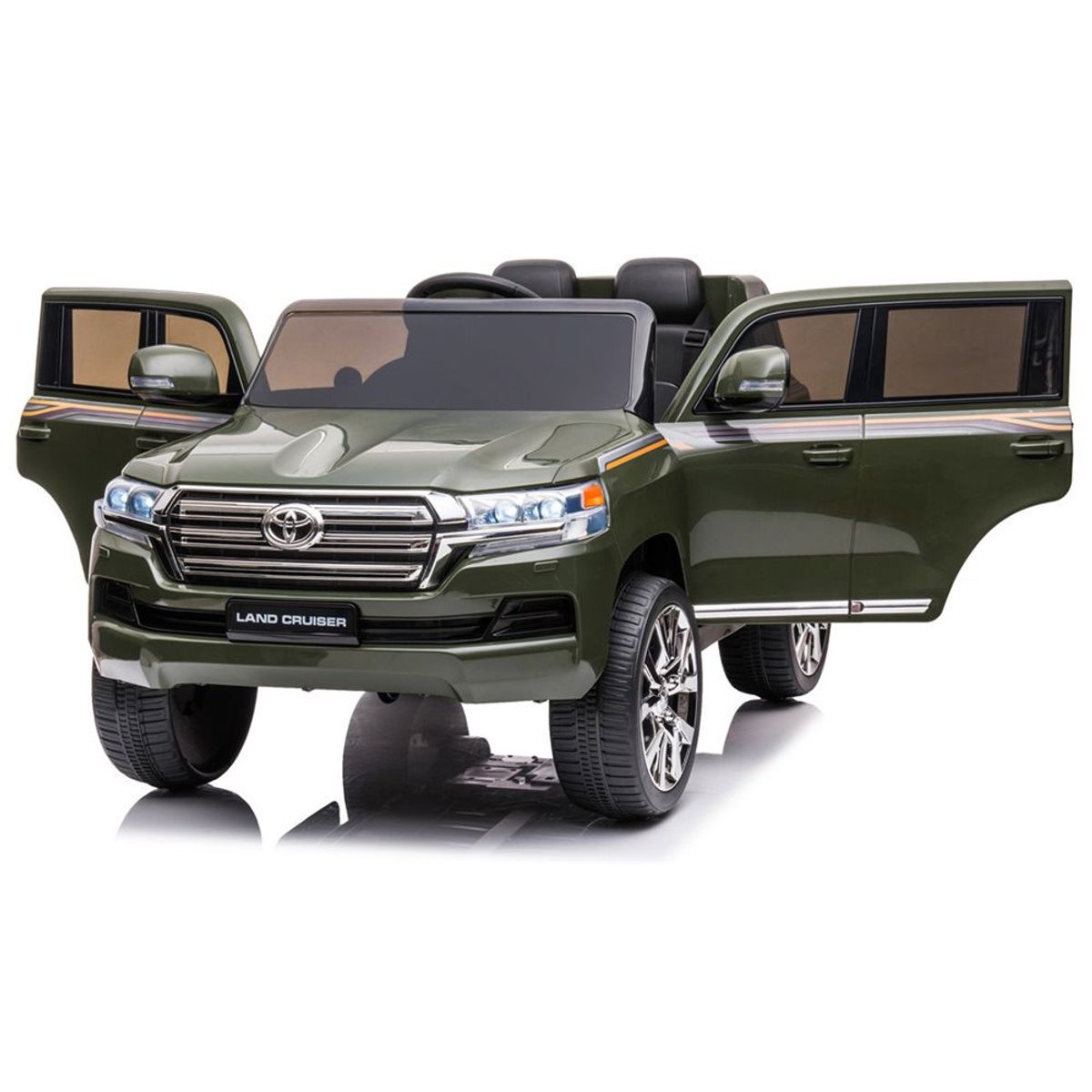 Barnebil Toyota Land Cruiser Green, 2x12V