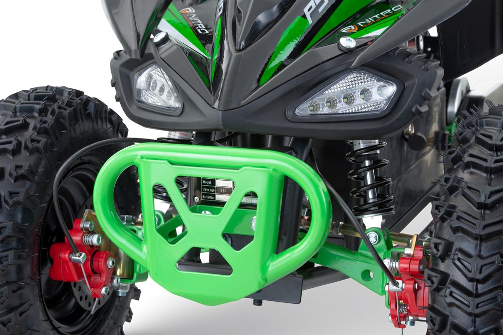 Python 1000W elquad med Snowy-dekk og LED