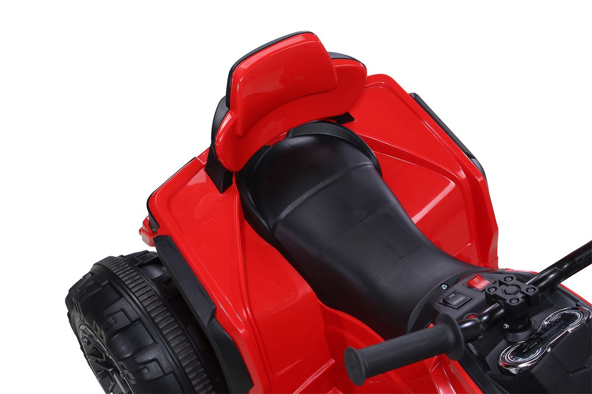 Quad ATV for barn, elbil - rød/hvit