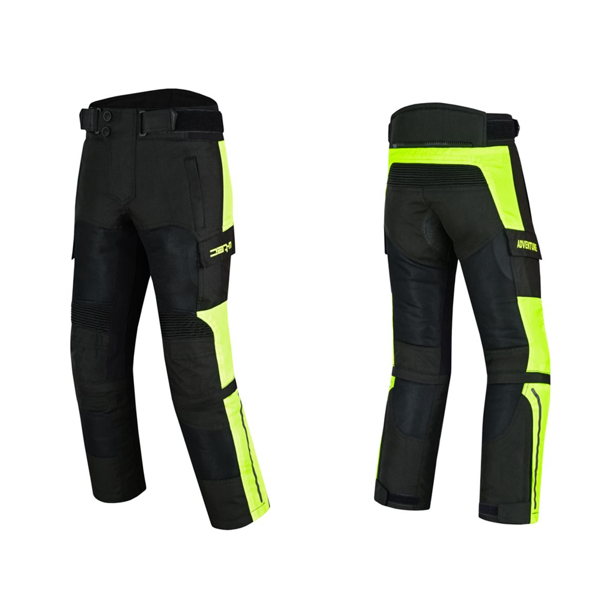 W-TEC Pinapoco barne MC-bukse justerbar Sort/Fluo