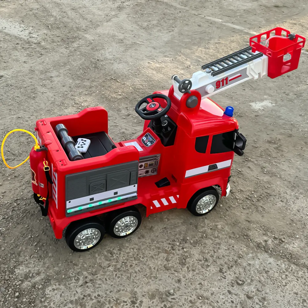 Elektrisk brannbil for barn 2-7 år - 140W - 12V