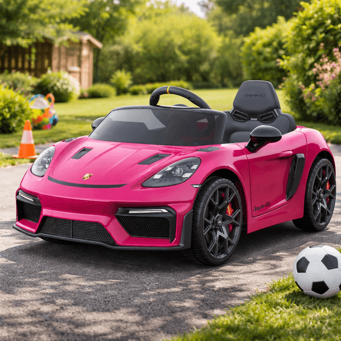 Hovedbilde Porsche Spyder 718 RS - elbil barn - gummidekk