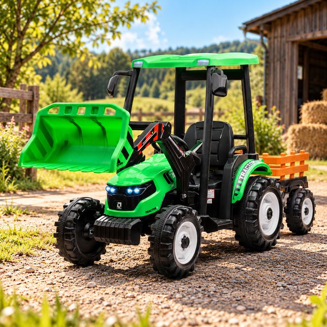 Hovedbilde Azeno Farmer Traktor Gravemaskin 24V med ...