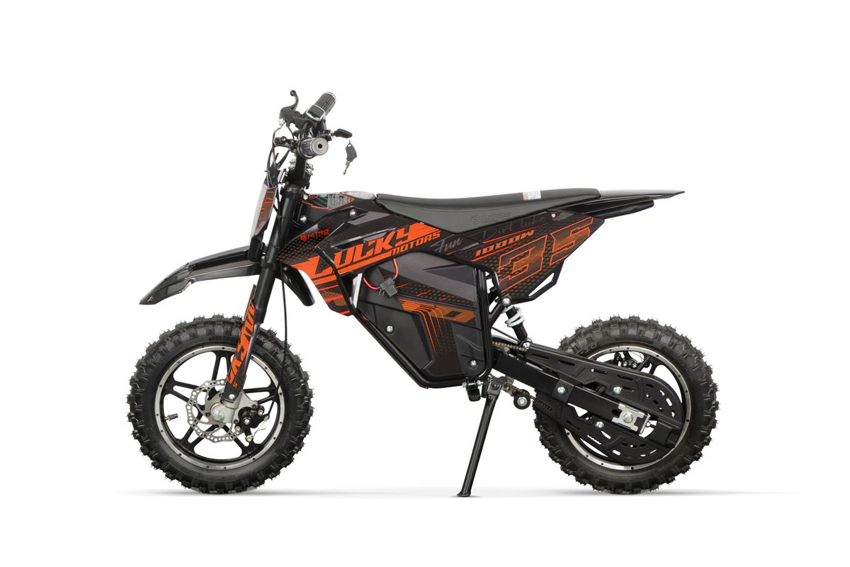 Lucky Fun 1000W el-dirtbike barn 10